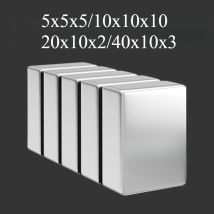 5x5x5/10x10x10/20x10x2/40x10x3mm rechteckiger Magnet, geeignet für Kühlschränke, Whiteboards, Lagerhäuser, Fotowände, Nagelkunst