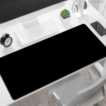 Schwarzes großes Mauspad, Anime-Gamer-Tastatur, Schreibtischunterlage, XXL, Gaming-Zubehör, PC-Schrank, Spiele, Computer, Lockrand, Mauspad, 90 x 40 cm