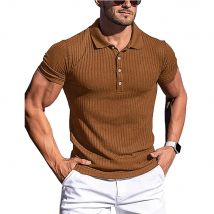 Neue Sommer Polo Männer Solide Streifen Fitness Elastizität Kurzarm Polo Shirts für Männer Mode Stehen Kragen Herren Shirts