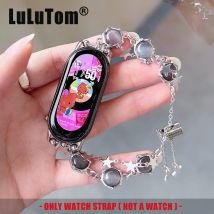Strap Für Xiaomi Mi Band 10 9 8 Pro Uhr Band Für Miband 5/6/7 Mode Kristall opal Stein Stern Metall Kette Armband Armband