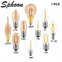 G40 Led 220V Ersatz Birne E12 E14 0,5W 1W 2W S14 C7 T16 LED Lampe LED Filament Nachtlicht Für Kronleuchter String Licht