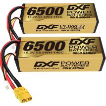 DXF 4S Lipo Batteria 15.2V 140C 6500mAh XT90 Spina rigida LCG Per 1/8 Buggy Grafene Truggy Offroad Auto Barca Camion DA CORSA