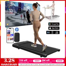Cinta de correr de 300 libras para el hogar, cintas de correr de 2,5 HP, almohadilla para caminar, pantalla de datos Digital LCD, 2 en 1, máquina de ejercicio físico para caminar y correr