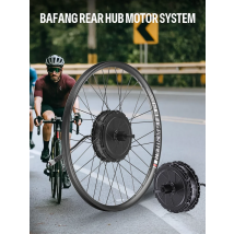Bafang 48V 500W Front Rear Hub Motor Brushless Gear Bicycle Electric Bike Conversion Kit 20-29 Inch 700C Wheel Drive Engine