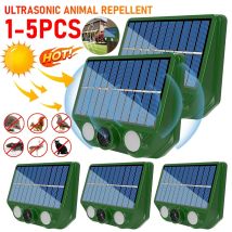 Solar Animal Repellent Scarer Ultrasonic Animals Sonar Repellent Outdoor Pest Sensor deterrente cane/gatto/uccello Repeller spaventare