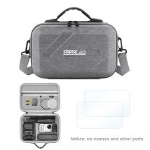 Custodia da trasporto Borsa a tracolla da viaggio per Insta360 GO Ultra Borsa per riporre accessori per fotocamera Borsa portatile in PU per pacchetto Creator