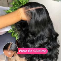 250% 13x6 Full Hd Frontal Wig Body Wave Wear And Go Glueless Human Hair Wigs For Women 7X5 Precut Lace Front Wig 30 34 inch