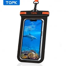 TOPK E01 wasserdichte Handytasche, universelle IPX8 wasserdichte Handytasche, Trockentasche mit Trageband für iPhone Samsung bis zu 7,0 Zoll