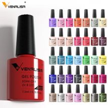 VENALISA Nail Gel Polish Semi Permanent Gellack Nail Art Salon 120-kolorowy brokat 7,5 ml Soak off