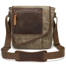 Männer Anti-Diebstahl-Reise Umhängetaschen Vintage-Stil Leder Schulter tasche für Frauen gewachste Leinwand wasserdichte Umhängetasche