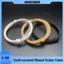 4.5 Meter Waxed Covered Pre-tinned 7-strand Pushback Vintage-style Guitar Wire Guitar Parts Instrument Cable