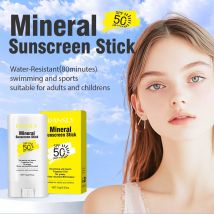 Mineralischer Sonnenschutzstift LSF 50pa++++ Gesichtssonnencreme Erfrischende Ölkontrolle Wasserbeständiger Hautschutzstift Hautpflege