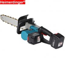 36V wiederauf ladbare Lithium batterie betriebene leistungs starke bürstenlose kabellose Kettensäge elektrische Kettensäge mit zwei 6.0/9,0 Ah Batterien.