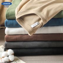 DUKEEN Dralon Shirt for Men Long-Sleeved Bluse Thickened Thermal Underwear Top 350G Heavyweight T-Shirt Winter Men's Clothing