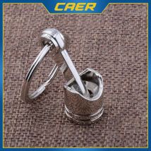 Auto Motor Kolben Stil Schlüssel bund Schlüssel ring kreative Metall kolben Modell Schlüssel ring Schlüssel anhänger Schlüssel anhänger Schlüssel bund Dekor Autozubehör