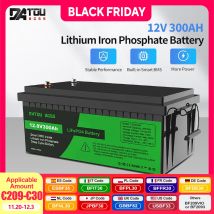 Generatore solare ricaricabile con batteria al litio DATOUBOSS 12V100A200A300A LiFePO4 con sistema di accumulo solare BMS Ciclo profondo