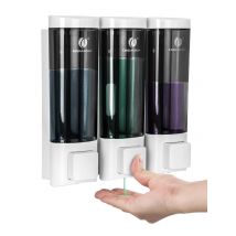 Dispensador de champú y jabón de pared, dispensador de Gel de ducha para baño, dispensador de líquido para lavar platos de cocina, contenedor sin perforación