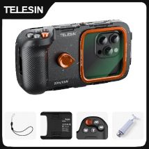 Uniwersalne wodoszczelne etui na telefon TELESIN do nurkowania, uchwyt do fotografowania z aparatem, pomocnik do nagrywania, pilot zdalnego sterowania.