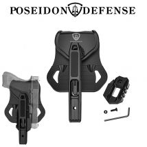 Left Right Pistol Holster for all Glock P80 S&W Springfield Sig Sauer HK IWI CZ 9mm .40 .357 Hand Gun that have an integral rail