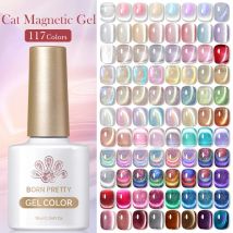 BORN PRETTY 117 colores gato esmalte de uñas de Gel magnético 10ml barniz de cobertura completa semipermanente uñas súper preciosas manicura