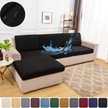 Funda de sofá impermeable, fundas elásticas para cojines de asiento, funda protectora para sofá para sala de estar, funda protectora para sofá en forma de L para el hogar