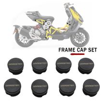 Motorcycle Accessories Frame Hole Cover Caps Plug Decorative Frame Cap Set Fit For ltaljet Dragster 200 250i 125 400 2020-2023