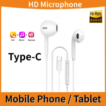 Tipo C Cuffia cablata adatta per il telefono Redmi Xiaomi 15 14 13 12 11 Auricolare da 3,5 mm per Huawei Samsung Auricolari Laptop con microfono HD