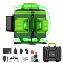 Lfine 4d 16 Linien profession elle Laser ebene mit Koffer horizontales und vertikales grünes Licht 360 ° selbst nivellieren des Laser-Level-Werkzeug