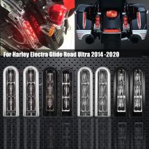 Motorrad Satteltasche LED Füllstoff Einsätze Unterstützung Run Brems Rücklicht Für Harley Touring