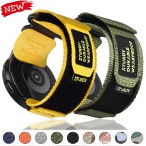 Cinturino in nylon mimetico da 22mm 20mm per Samsung Galaxy Watch 7 6 5 4 40/44mm 6 Classic 43 47mm cinturino per Huawei Watch GT5 4Pro Band
