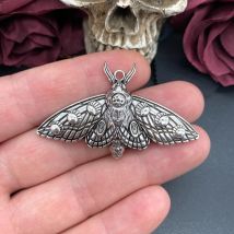 4 Stück 57*34,5mm Antik Silber Goth Death Moth Charms Anhänger passen Schmuckherstellung DIY Schmuckzubehör