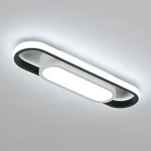 Plafoniera a LED rettangolare 24W, lampada da soffitto a LED a luce bianca, plafoniera in acrilico per camera da letto, cucina, balcone corridoio