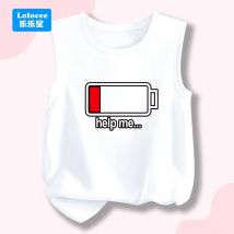 Kinder Baumwolle Lustige Batterie Tank Top Mädchen Sommer Unterwäsche Kleidung Kinder Weste Atmungsaktive Sport-T-shirts Ärmelloses Shirt DCWD1