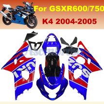 Motorrad-Aftermarket-Teile-Verkleidungen für GSX-R600 750 04 05, GSXR 600 2004 2005 K4 GSXR600 Crushed Bike Rebuild Body-Verkleidung
