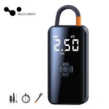 LEIBOO Pompa d'aria per auto ricaricabile Compressore automatico per auto portatile Gonfiatore per pneumatici per moto Bicicletta Basket Gonfiabile