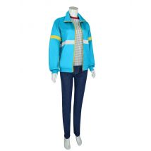 Season Cosplay Costumes Max Mayfield Mike Hell Fire Club Uniform Blue Sweater Plaid Shirt Women LONG SLEEVE tshirt outfit Men