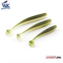 5 Different Size Easy Shinner Key Shad Soft Bait for Perch Bass Pike Fishing Lures with Salt Scent PVC Silicone Lure