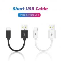 Cavo USB tipo C ultra corto da 20/10 cm 3A maschio USB A a maschio cavo dati tipo C per Samsung Huawei Xiaomi cavo di ricarica rapida