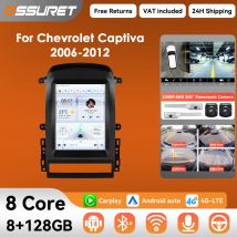 9.7-calowy bezprzewodowy Carplay Android 14 Radio samochodowe do Chevrolet Captiva Sport 2006-2012 odtwarzacz multimedialny Autoradio Kamera 360 Ekran BT