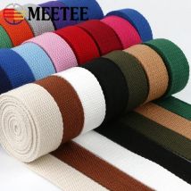 5 Metri 1.3mm 20-50mm Cotone Tessuti Nastro per Borsa Cinghia Zaino Etichetta Nastro Fascia Vestiti Bias Vincolante Accessori Per Cucire FAI DA TE