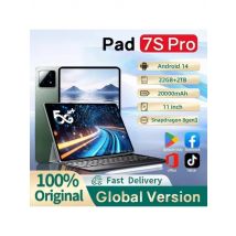 Original Pad 7s Pro Tablet 11inch Android Tab 4G 5G Dual SIM 22GB+2TB 20000mAh WIFI HD Screen Children's Tablets Kids Tablet PC