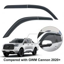 Deflettore per finestrini dell'auto protezione antipioggia solare scudo meteorologico per GWM Great Wall Power 2020 2021 2022 2023 cabina doppia
