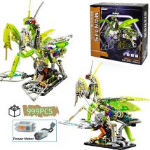 2025 Mechanical Mantis Model 999pcs Building Blocks Bricks Animal Kit Animal World MOC Creative Assembly Toy for Birthday Gifts