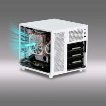 Ursa Minor 4-Bay NAS-Gehäuse SFX-Netzteil ITX-Motherboard, 9,9 l ultrakompaktes Größe, 70-mm-Kühlkörper