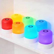 Rechargeable RGB 13 Color Changing Night Light Remote Control Touch USB Night Lamp Dimmable Lamp Portable Table Bedside Lamp