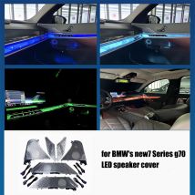 Kit de cubierta de Tweeter LED para BMW Serie 7 G70, actualización de Audio de coche, altavoz de Audio Tweeter de rango medio, luces ambientales