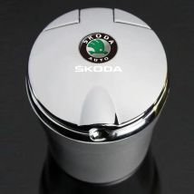 Portable Car LED Ashtray Cigarette Ash Holders Decor For Skoda octavia 2 a7 a5 rapid fabia yeti superb SCALA citigo Accessories