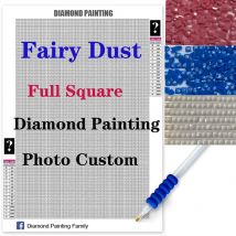 Fee Staub Bohrer Voll Platz Geheimnis Kristall Diy Diamant Malerei Kreuz Stich Stickerei Mosaik Strass Dekor Foto Custom
