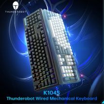 Thunderobot K104S Mechanical Keyboard Full-Size 104 Keys Wired Gaming Keyboard With RGB Backlight ABS Keycaps For PC Laptop
