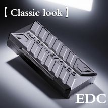EDC Fidget Toy Slider Fidget con rotazione in metallo - Giocattolo a spinta magnetica per alleviare lo stress e messa a fuoco ADHD - Regalo spinner con punta delle dita
